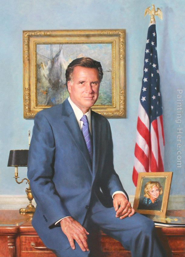 Govenor Mitt Romney painting - Richard Wheeler Whitney Govenor Mitt Romney art painting